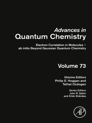 cover image of Electron Correlation in Molecules – ab initio Beyond Gaussian Quantum Chemistry